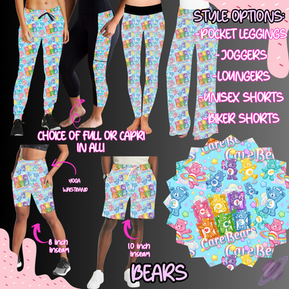 BEARS-BATCH 121-PREORDER-6 STYLES OF BOTTOMS-HARD CLOSE 1/2