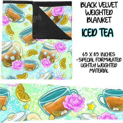 ICED TEA - BLACK VELVET WEIGHTED BLANKET ROUND 4 PREORDER CLOSING 10/16