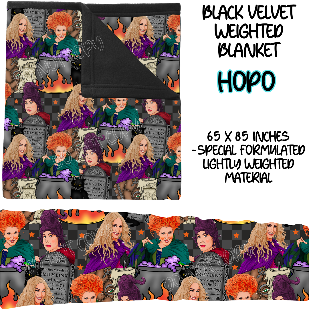 HOPO - BLACK VELVET WEIGHTED BLANKET ROUND 4 PREORDER CLOSING 10/16