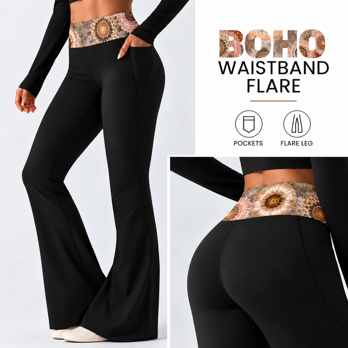 BOHO-PATTERN WAIST FLARE-PREORDER CLOSING 10/7