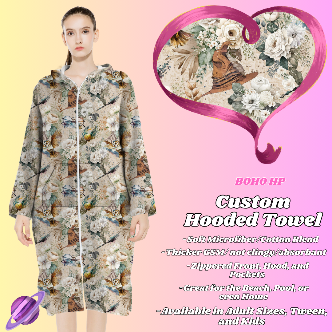 BOHO HP- HOODED TOWEL- PREORDER CLOSING 4/27