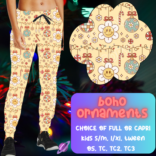 BOHO ORNAMENT - CHRISTMAS RUN - JOGGER/CAPRI PREORDER CLOSING 9/29