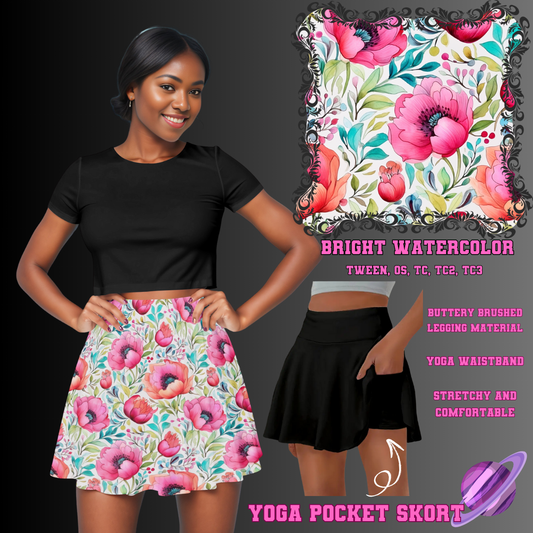 BRIGHT WATERCOLOR -SKORT 4 PREORDER CLOSING 2/13