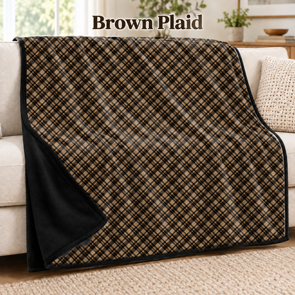 Brown Plaid-Soft Throw Blanket 14 Run-Due 9/28