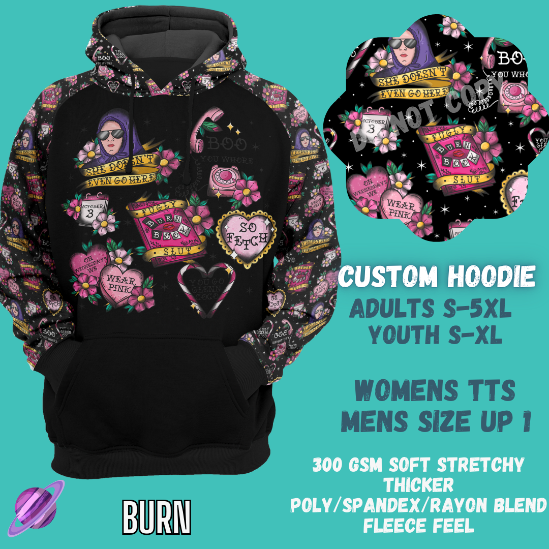 BURN HOODIE-OUTFIT RUN PREORDER CLOSING 1/10