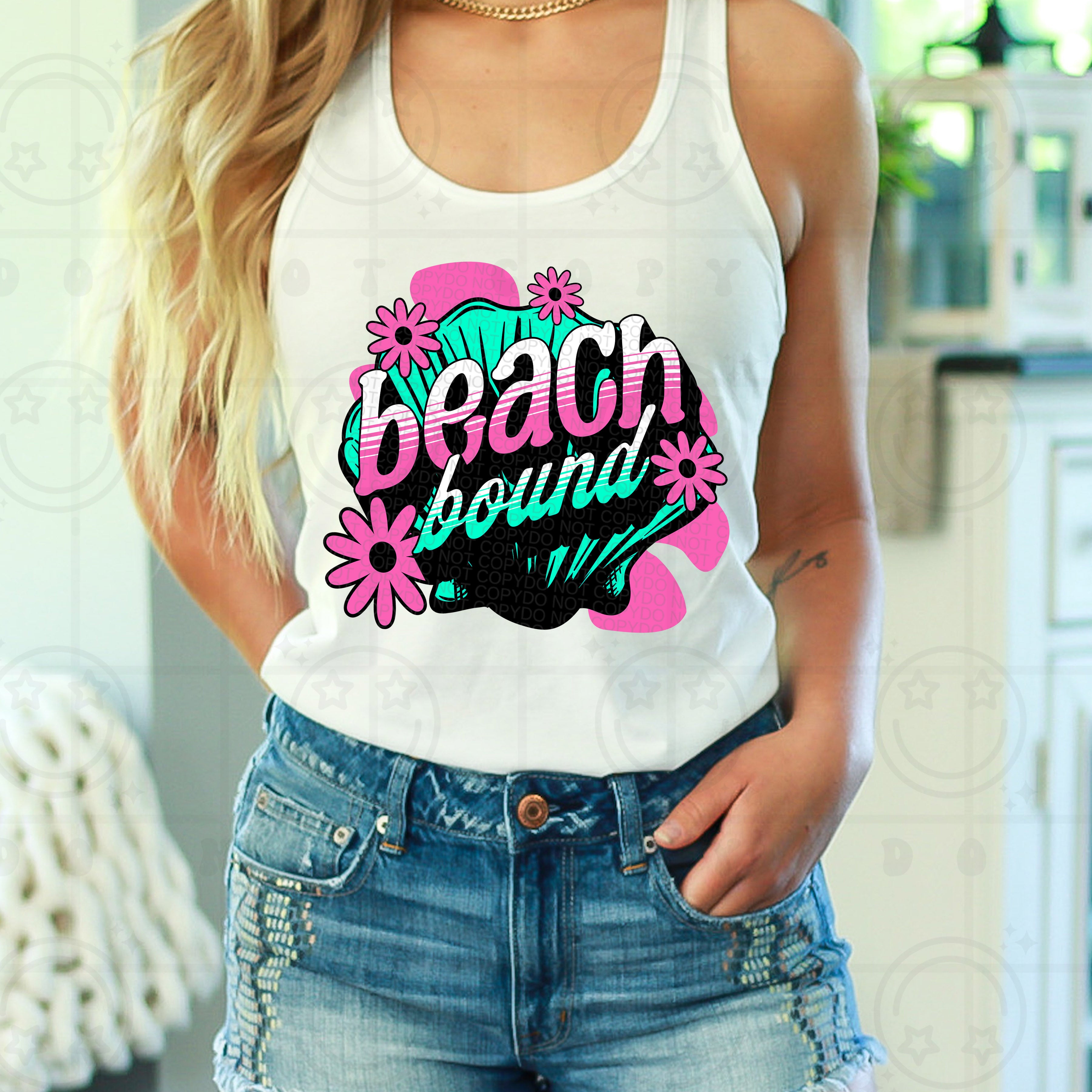 Beach Bound Cropped Tank Top main image 1