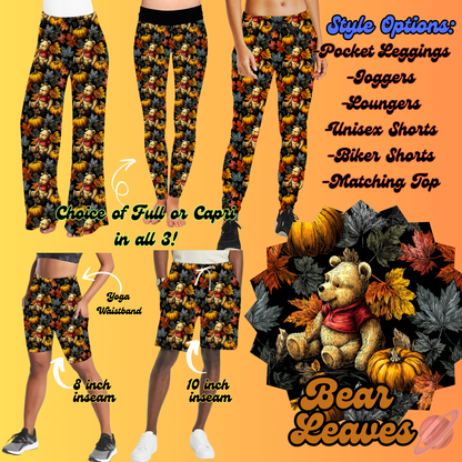 BEAR LEAVES-BOTTOMS PREORDER-SOFT CLOSE 8/7-HARD CLOSE 8/9