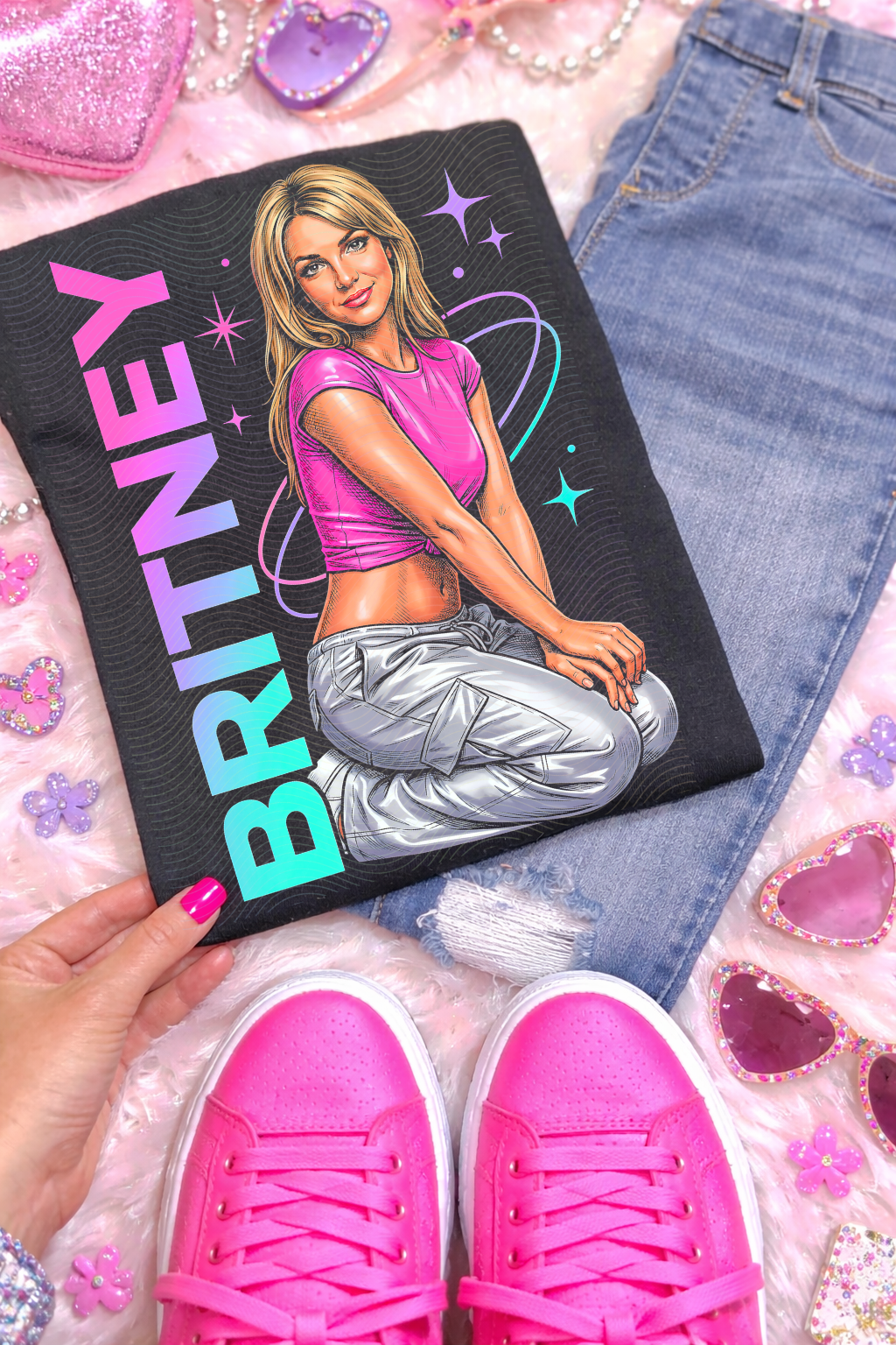POP THROW BACK COLLECTION-BRIT TEE