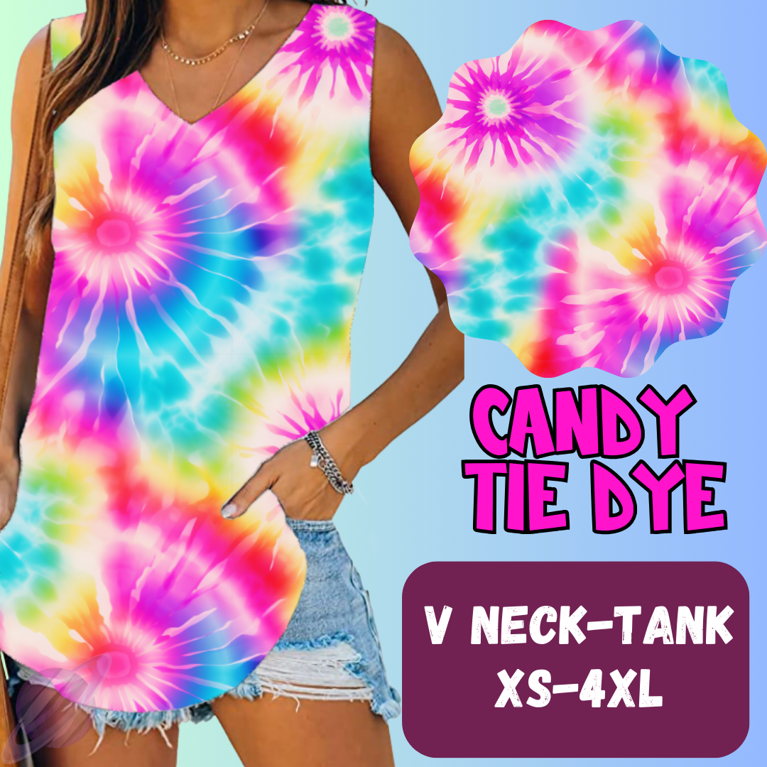 CANDY TIE DYE-PPO 13- TOPS AND BOTTOMS-PREORDER CLOSING 6/15
