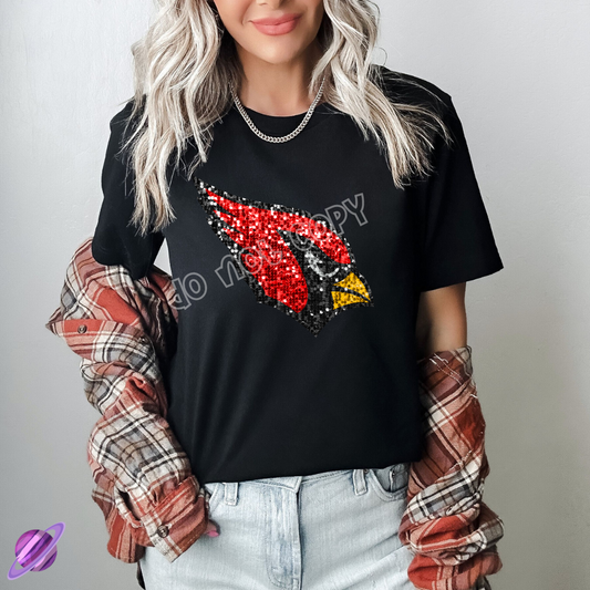 CARD SEQUIN FB UNISEX TEE ADULTS/KIDS