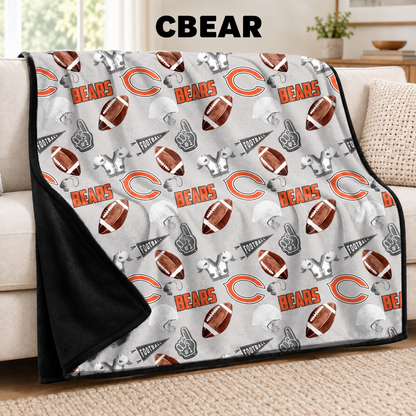 CBEAR-FOOTBALL SOFT BLACK THROW-PREORDER CLOSING 9/30