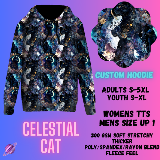 PULLOVER HOODIE RUN 1-CELESTIAL CAT