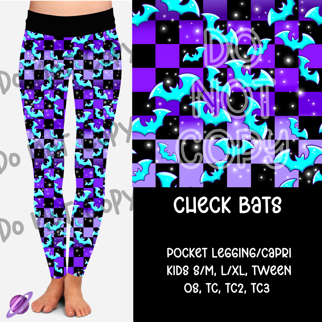 CHECK BATS - B97 - LEGGING/CAPRI PREORDER CLOSING 8/28