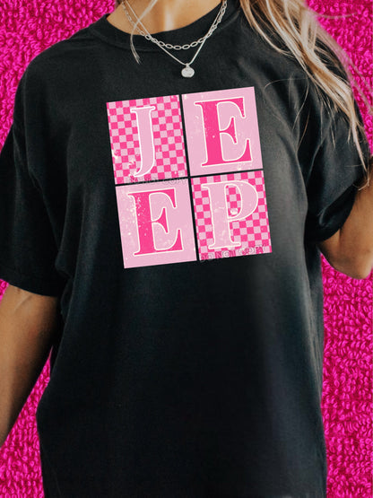 CHECKERED JP TEE