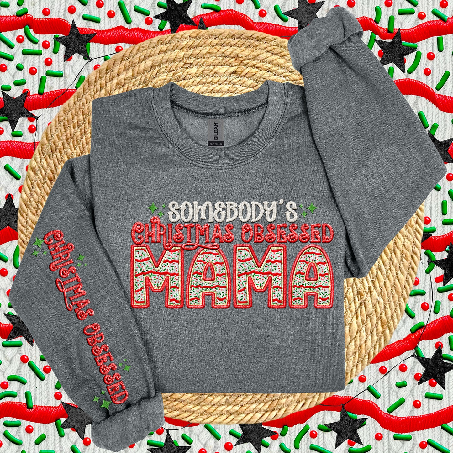 SOMEBODY'S CHRISTMAS OBSESSED SWEATSHIRT COLLECTION (MULTIPLE OPTIONS)