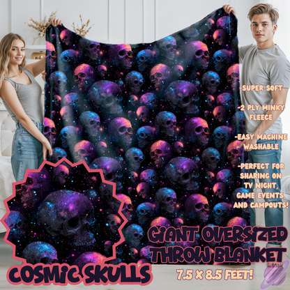 COSMIC SKULLS-OVERSIZED THROW 14-PREORDER CLOSING 10/8