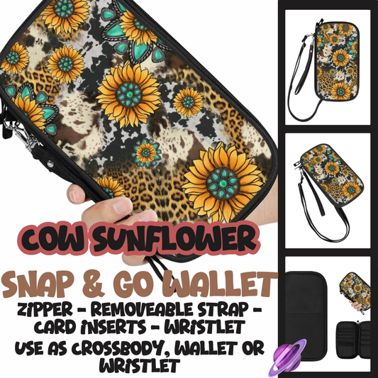 COW SUNFLOWER - SNAP & GO WALLETS PREORDER CLOSING 12/18