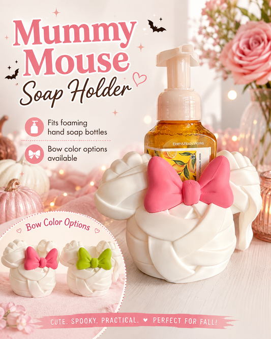 MUMMY MOUSE SOAP HOLDER- 3D PRINTED