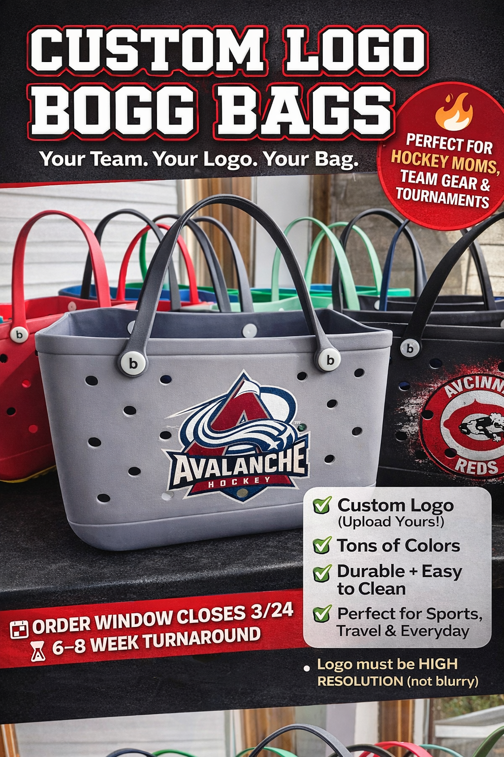 CUSTOM LOGO B BAGS PREORDER HARD CLOSING 3/24