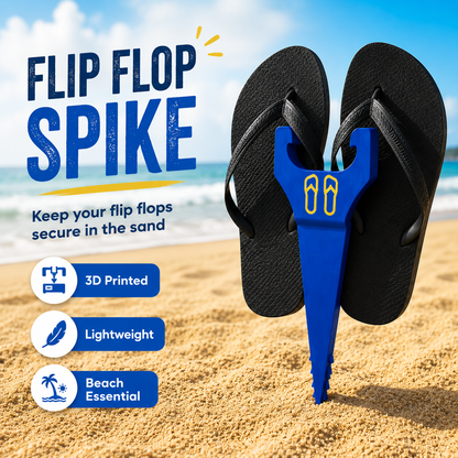 FLIP FLOP SAVER BEACH SPIKE-3D PRINTED