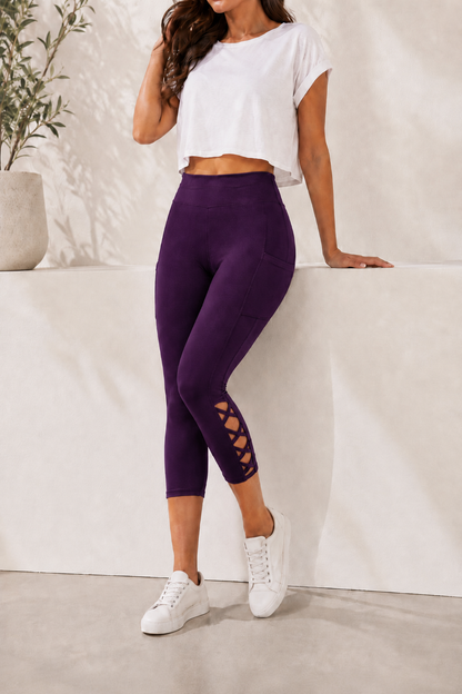 CRISS CROS RUN- PLUM PURPLE