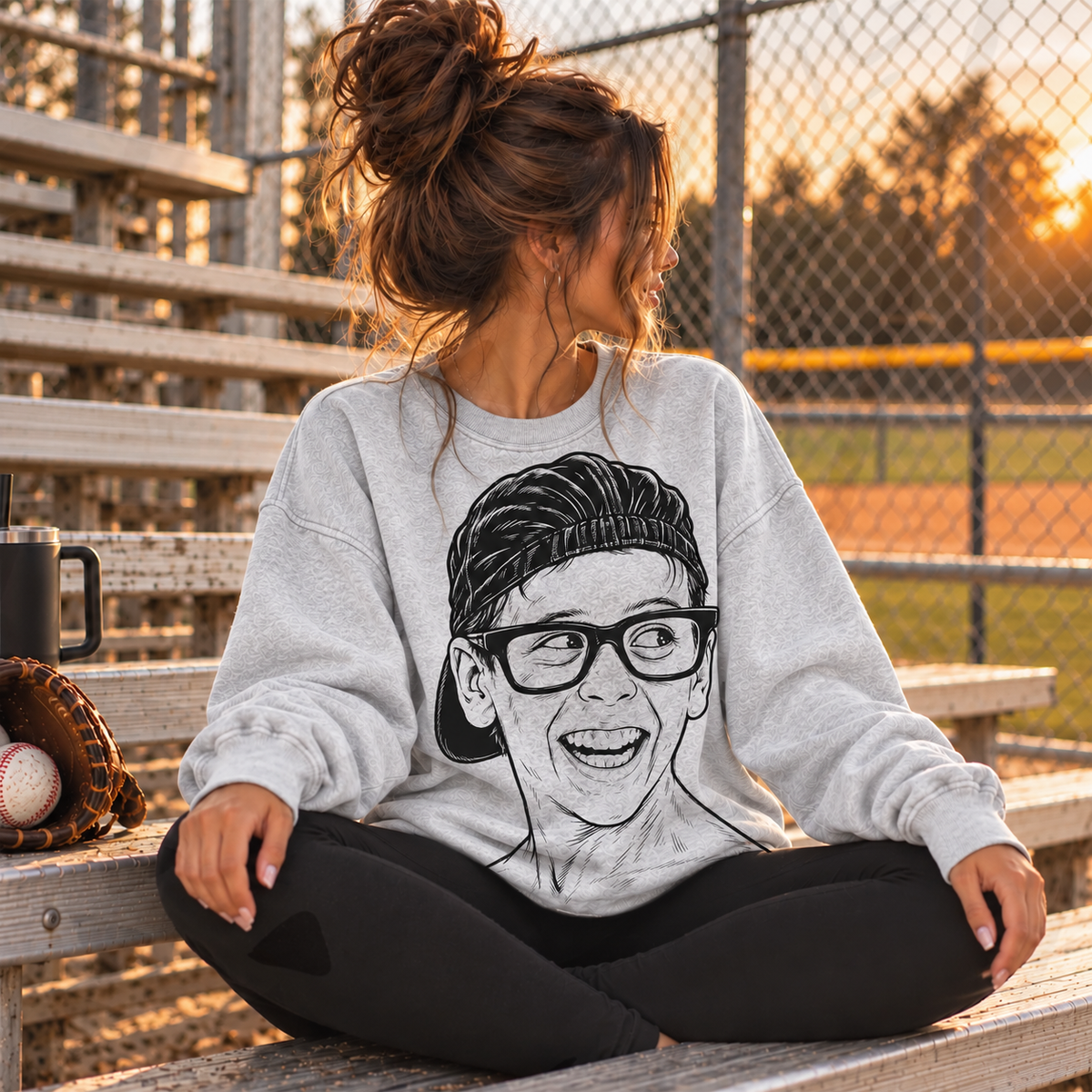 FOREVER BIG BACK DOUBLE SIDED SWEATSHIRT