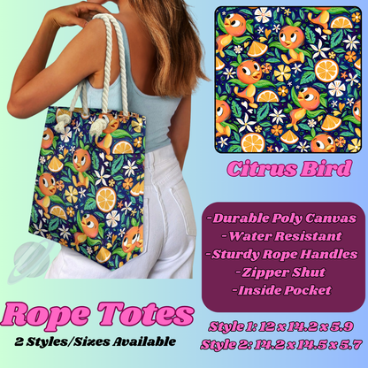 CITRUS BIRD-ROPE TOTE PREORDER CLOSING 5/6