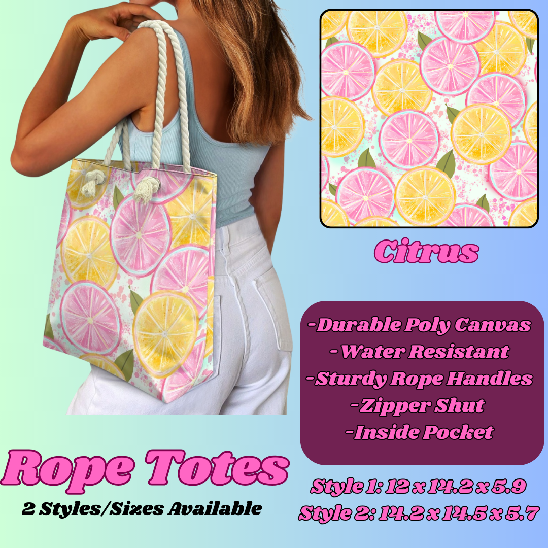 CITRUS-ROPE TOTE PREORDER CLOSING 5/6