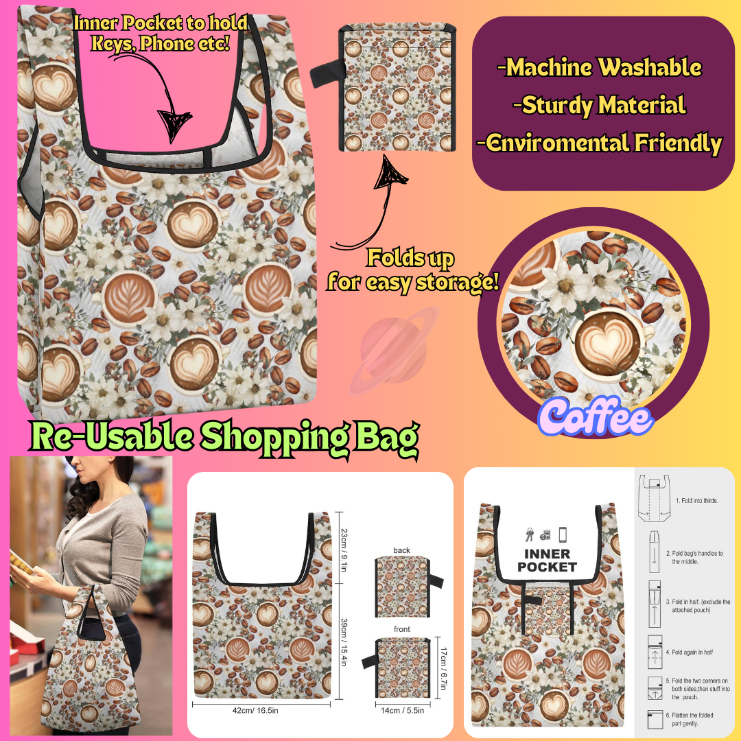 COFFEE - Re-Usable Shopping Bags PREORDER Closing 1/15