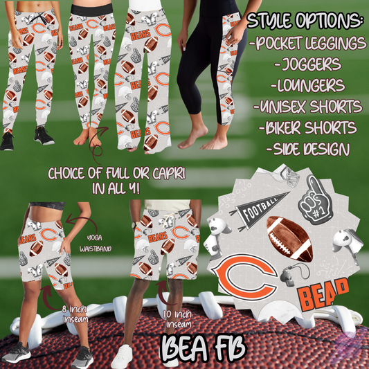 BEA FB-GAME DAY RUN- PREORDER CLOSING 7/13