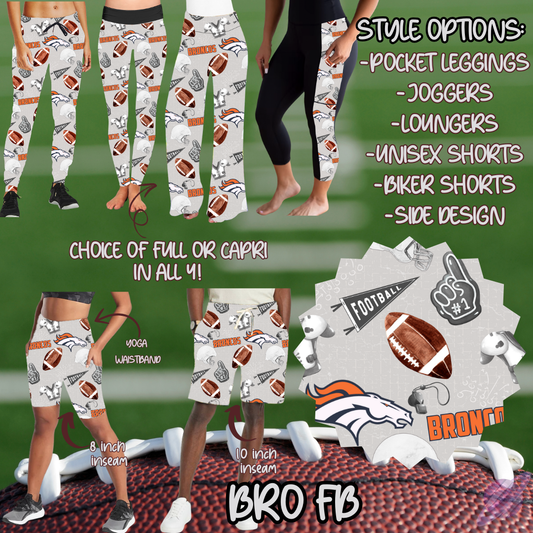 BRO FB-GAME DAY RUN- PREORDER CLOSING 7/13