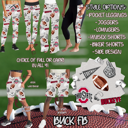 BUCK FB-GAME DAY RUN- PREORDER CLOSING 7/13