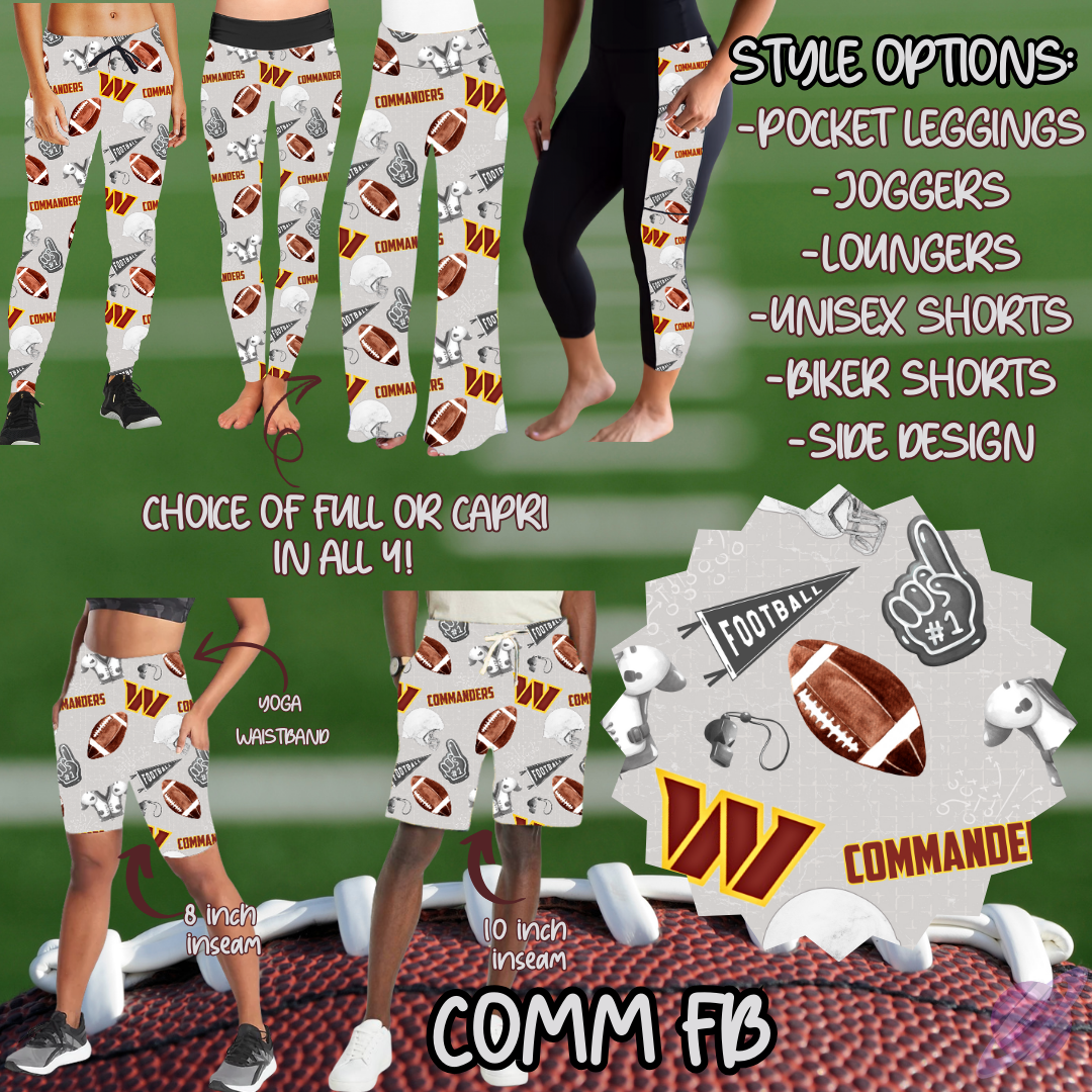 COMM FB-GAME DAY RUN- PREORDER CLOSING 7/13