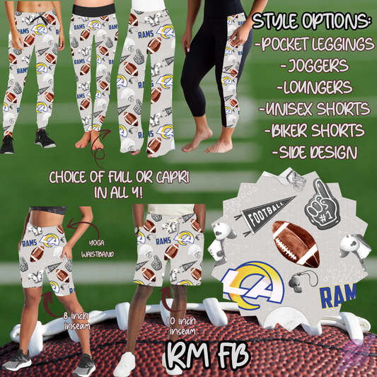 RM FB-GAME DAY RUN- PREORDER CLOSING 7/13