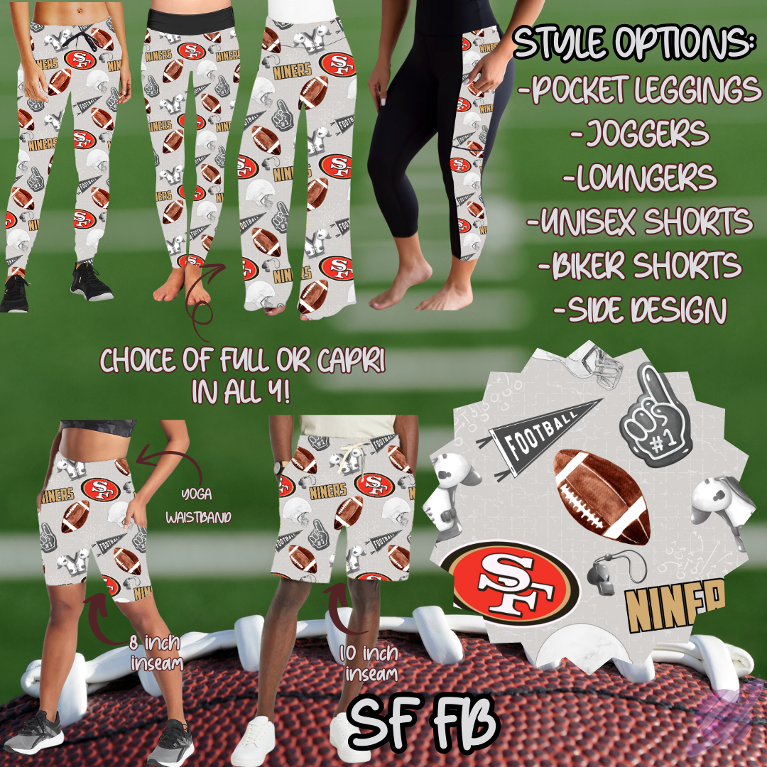 SF FB-GAME DAY RUN- PREORDER CLOSING 7/13