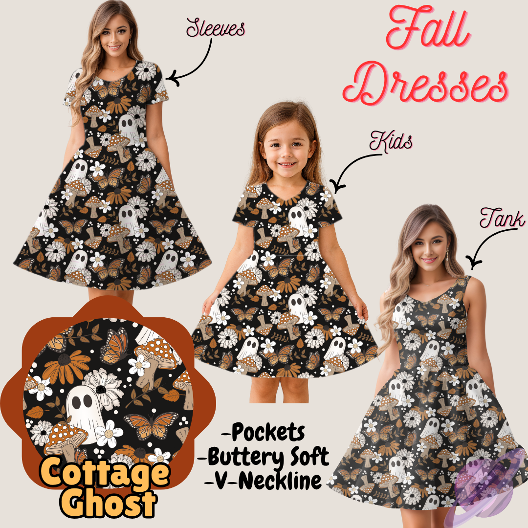 COTTAGE GHOSTS- FALL DRESS PREORDER- CLOSING 9/12