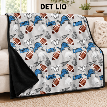 DET LIO-FOOTBALL SOFT BLACK THROW-PREORDER CLOSING 9/30