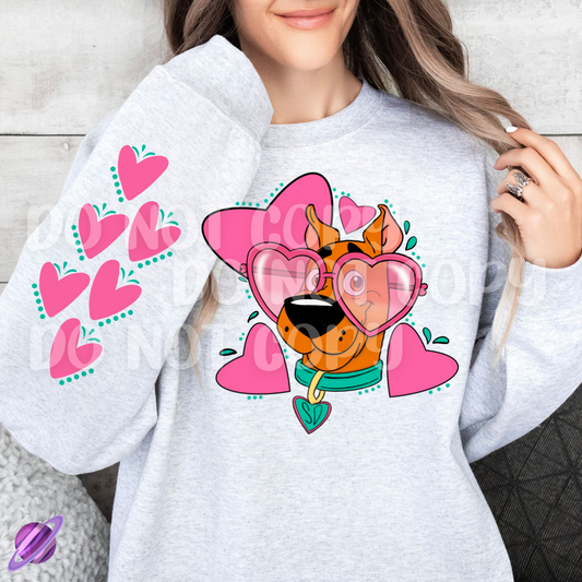 LOVE DOG CREWNECK SWEATSHIRT W/ SLEEVE