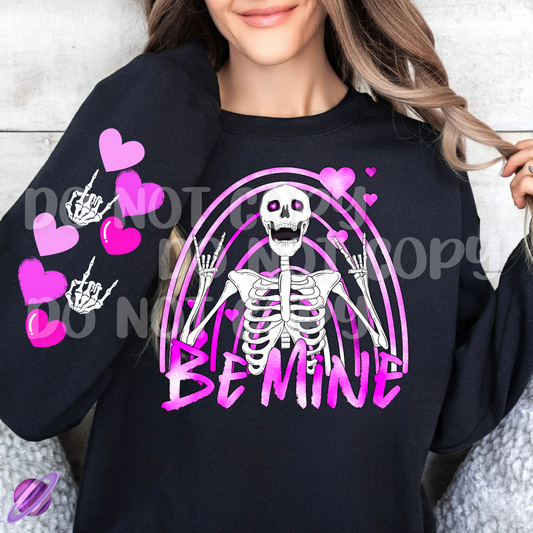 BE MINE SKELE CREWNECK SWEATSHIRT W/ SLEEVE