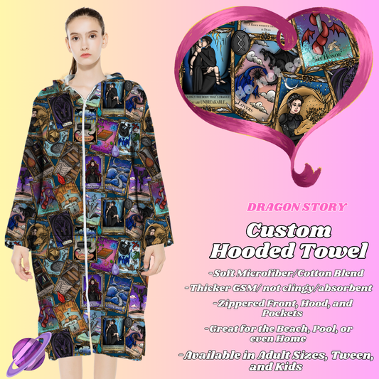 DRAGON STORY- HOODED TOWEL- PREORDER CLOSING 4/27