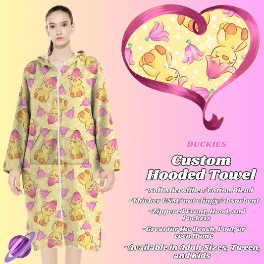 DUCKIES- HOODED TOWEL- PREORDER CLOSING 4/27