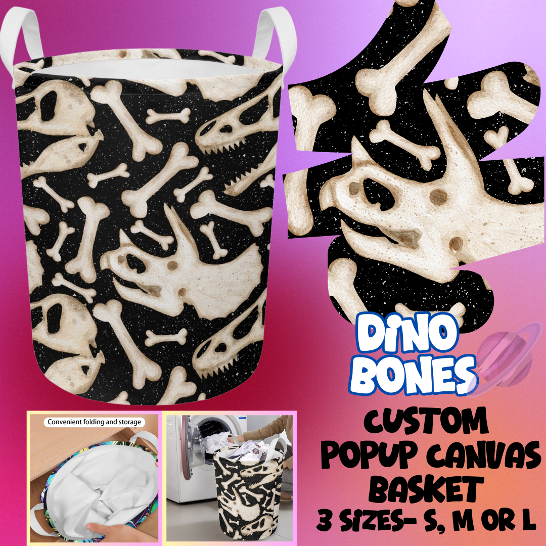 DINO BONES- STORAGE BASKETS 6- PREORDER CLOSING 5/4