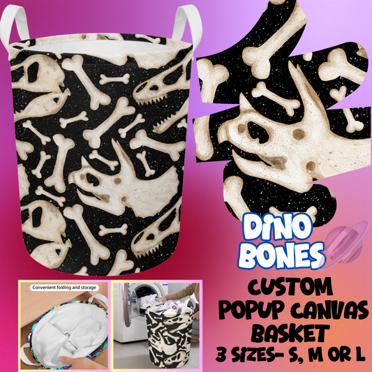 DINO BONES- STORAGE BASKETS 6- PREORDER CLOSING 5/4