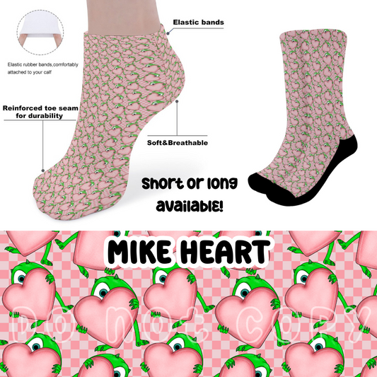 MIKE HEART - CUSTOM PRINTED SOCKS ROUND 2