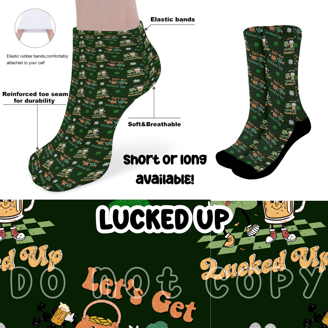 LUCKED UP - CUSTOM PRINTED SOCKS ROUND 2