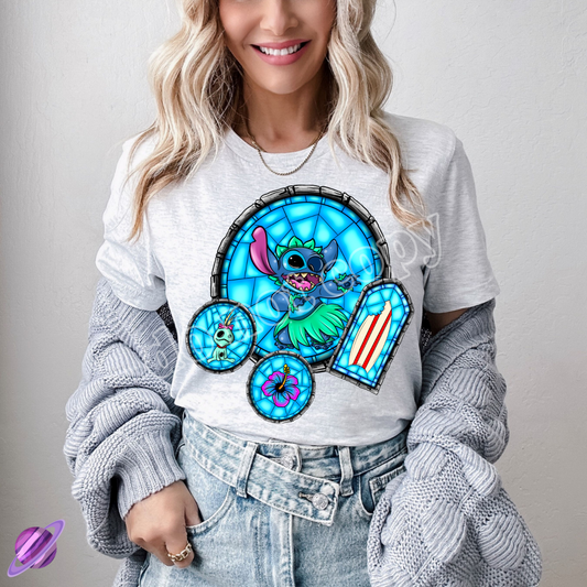 EXPERIMENT - STAINED GLASS -UNISEX TEE ADULTS/KIDS