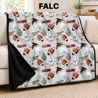 FALC-FOOTBALL SOFT BLACK THROW-PREORDER CLOSING 9/30