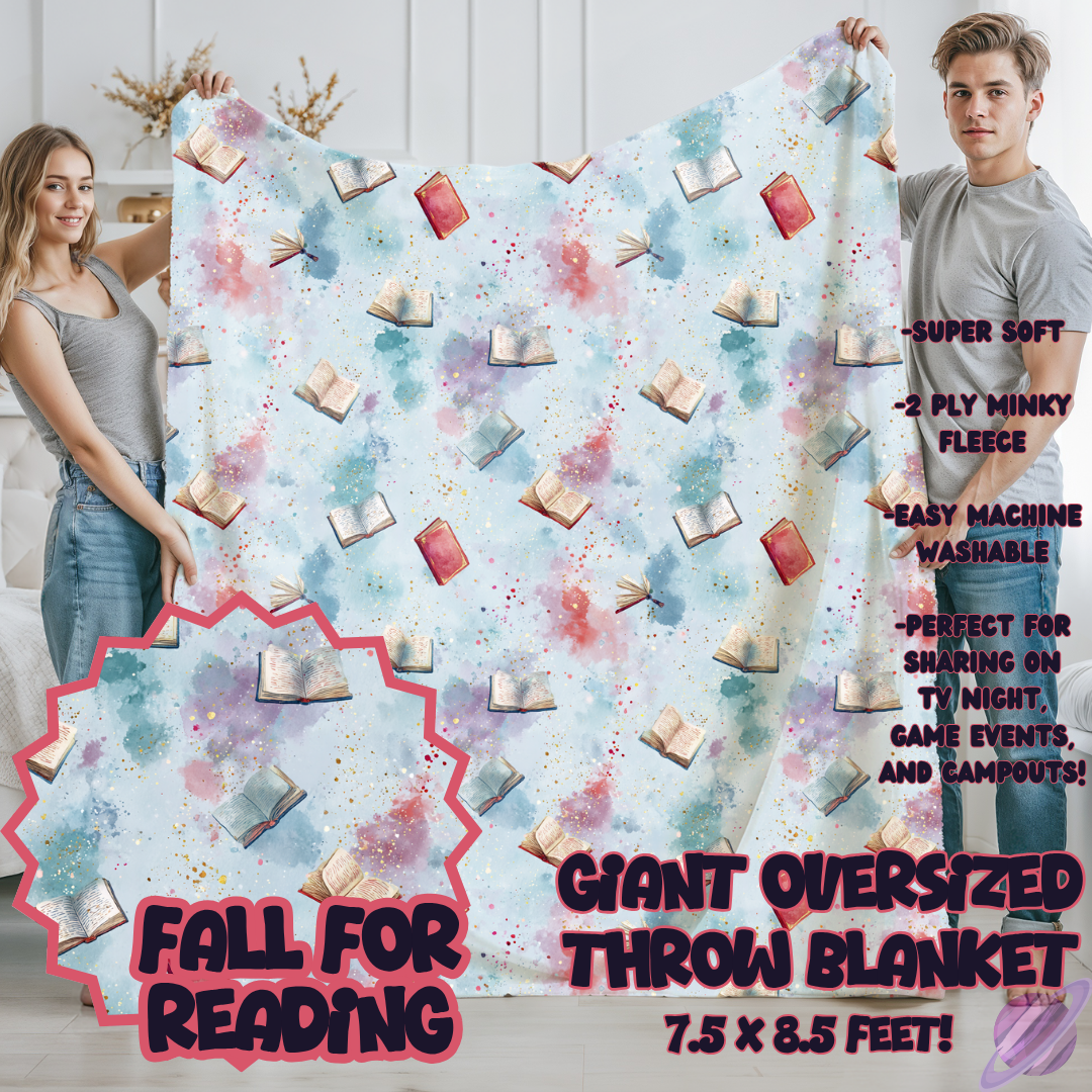 FALL FOR READING - OVERSIZED THROW BLANKET