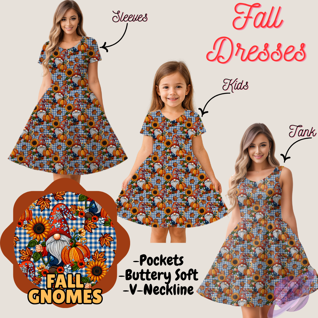 FALL GNOMES- FALL DRESS PREORDER- CLOSING 9/12