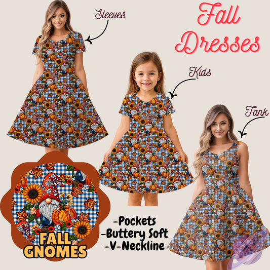 FALL GNOMES- FALL DRESS PREORDER- CLOSING 9/12